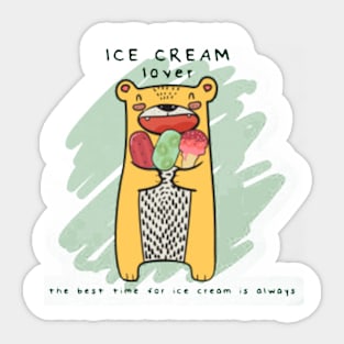 Ice Cream Lover Sticker